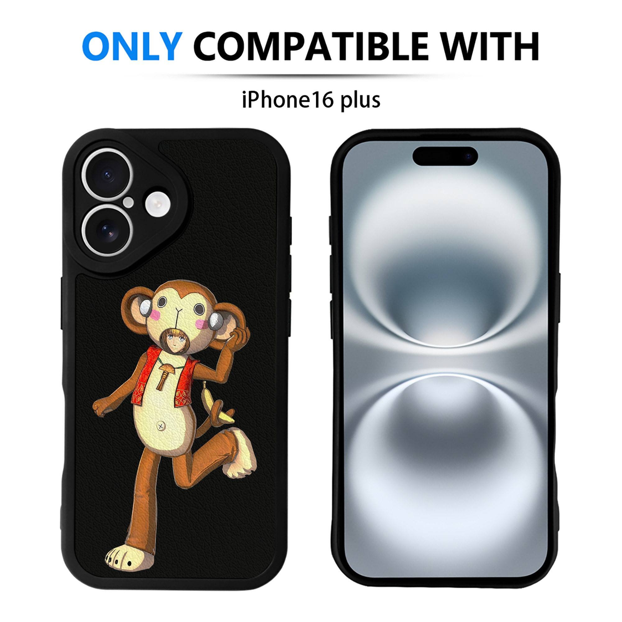 （画像用） 進撃の巨人 アルミン·アルレルト Attack on Titan Armin Arlert 【iPhone 16シリーズ対応】シリコンスマホケース（レザー調） 材質：シリコン
